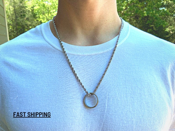 Couple Ring Chain Pendant