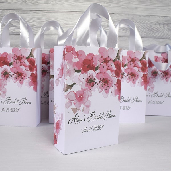 Party favor Bags, Baby Pink Brides Gift Bags, Personalized Bridal Party favors Bags, Gifts bags Wedding Welcome Bag,