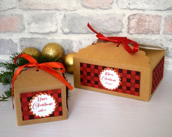 Christmas Cake Box Etsy