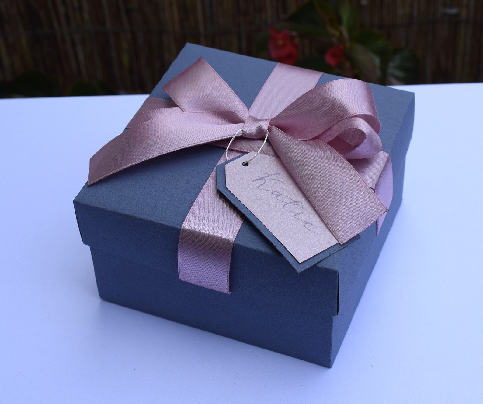 Lavender favor box personalized wedding box lavender gift Etsy