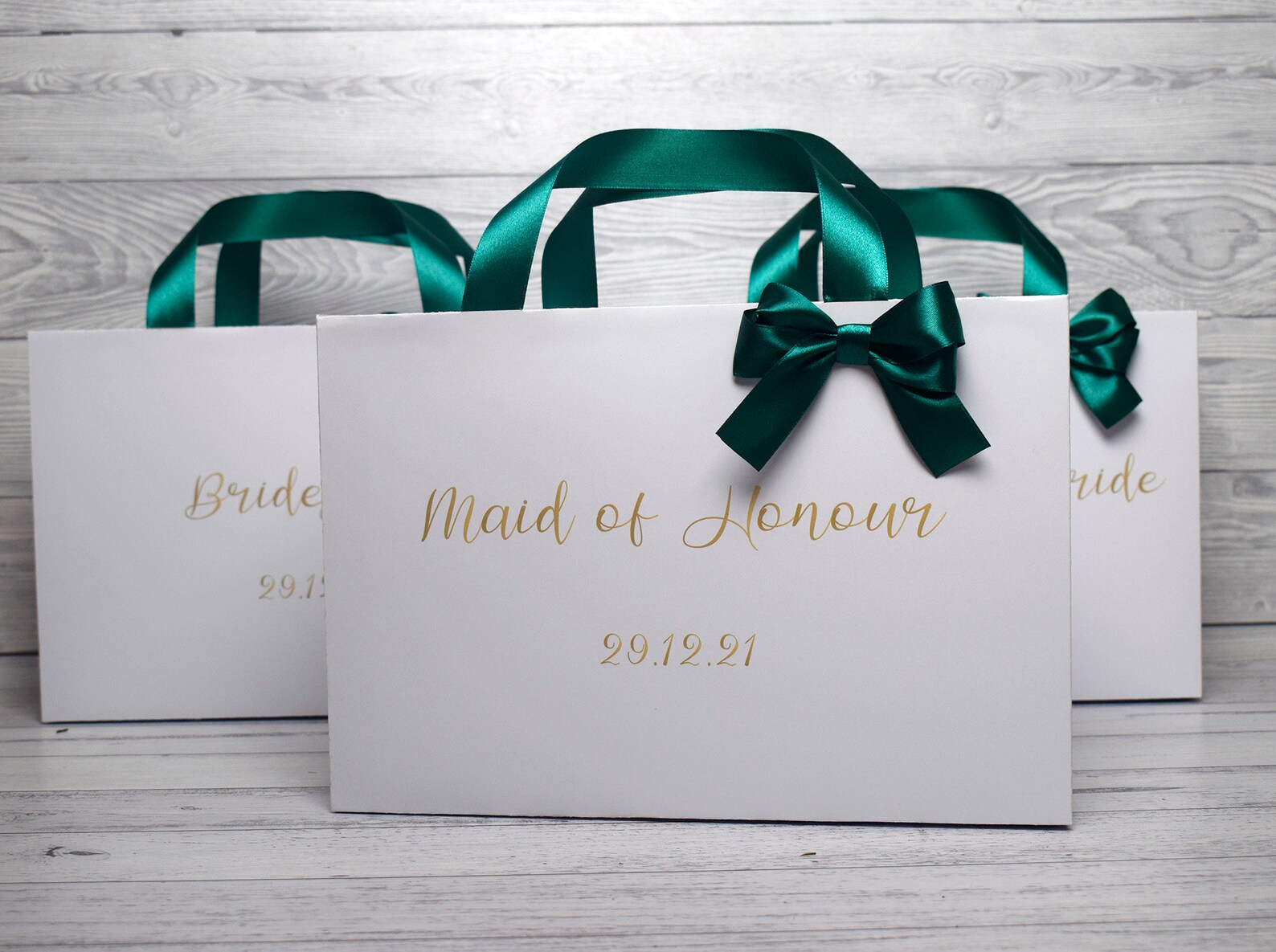 White Gift Bags With Ribbon White Bridesmaid Gift Bags Etsy