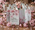 Personalized Cherry Blossom Bags: Floral Bridal Party Welcome Gift product logo