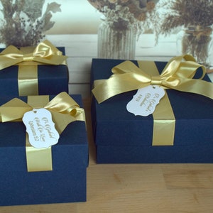 Caja de regalo Navy Groomsmen, bolsas de regalo de despedida de soltera personalizadas, caja de regalo de cartón, caja de fiesta personalizada, caja de regalo de cumpleaños,