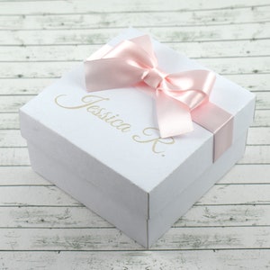 Bridesmaid boxes, maid of honor box, custom gift box, personalized gift box, birthday gift box, valentines gift box, holiday gift, gift box image 4