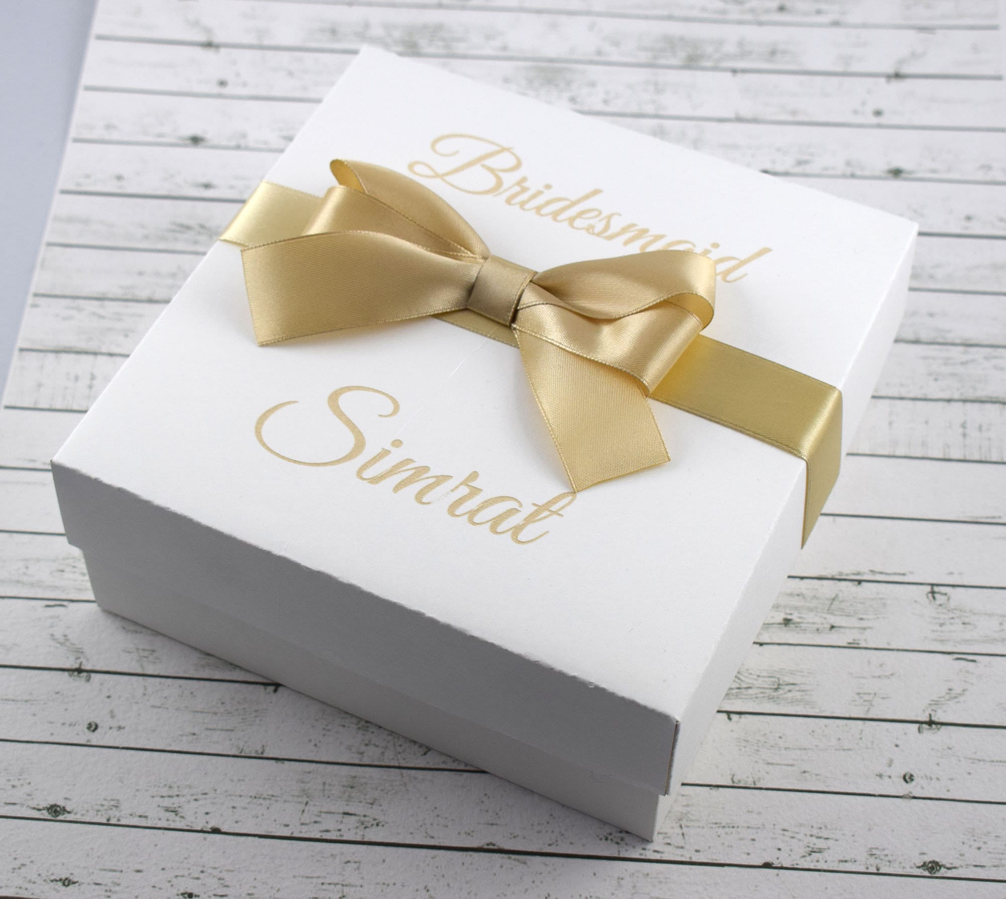 Ivory bridesmaid box Wedding favor box ivory gift boxes with Etsy
