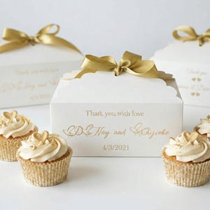 Elegante taartdozen gepersonaliseerd met gravure