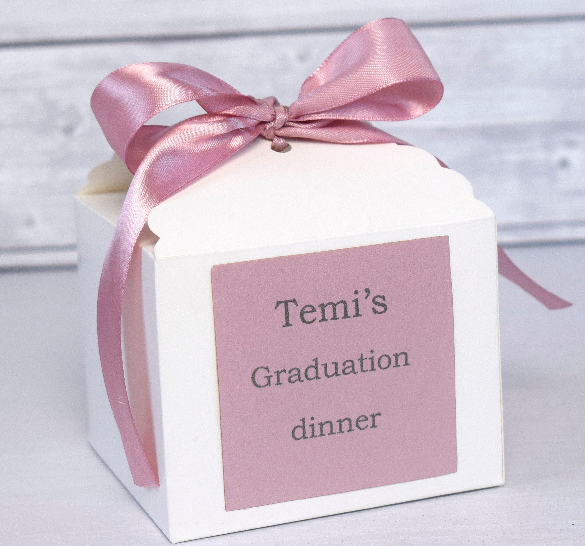 Cupcake box Muffin Cake Boxes White Favour Box White Thank Etsy