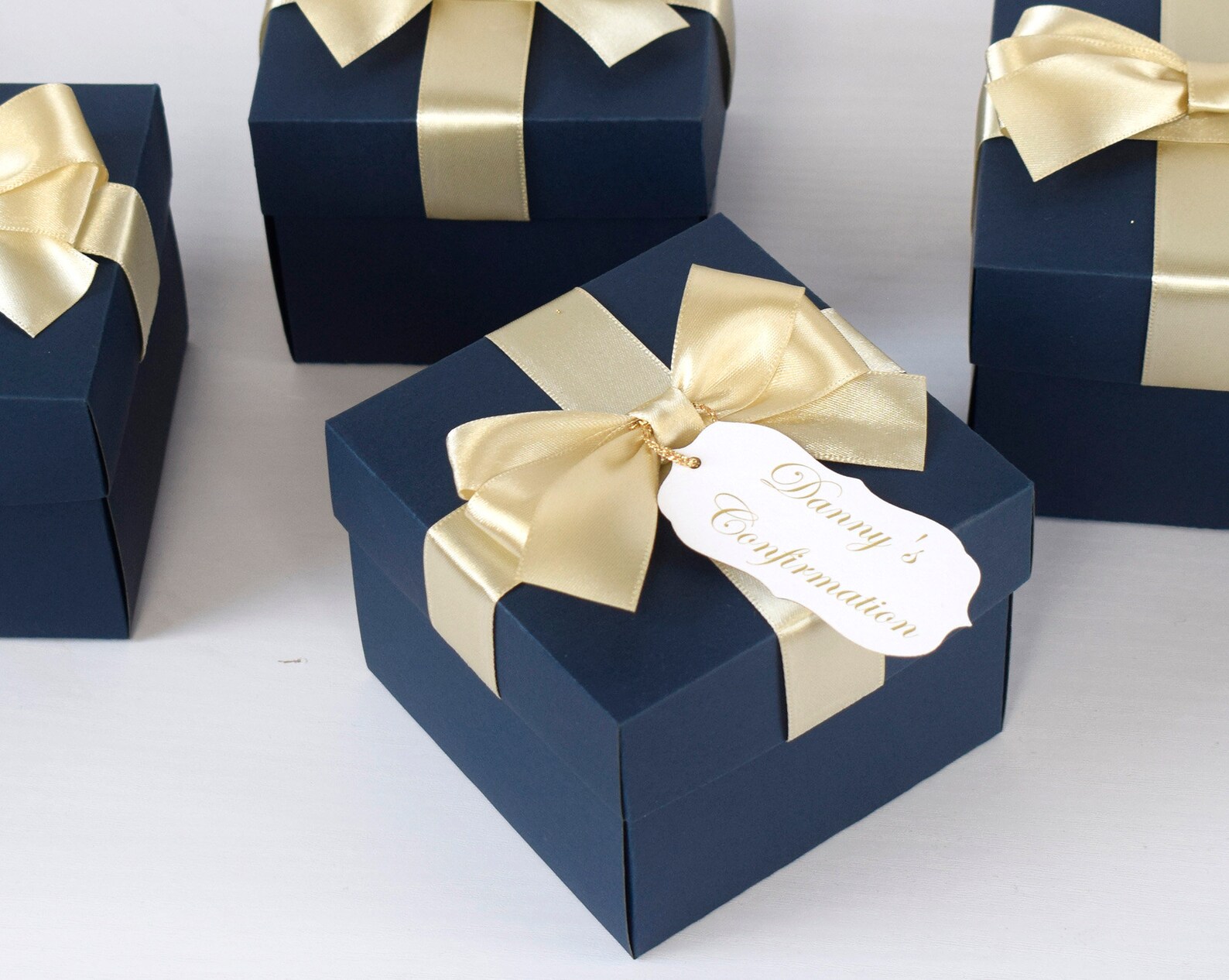 Personalized Gift Box Packaging Boxes Navy Blue Box Elegant Etsy Ireland