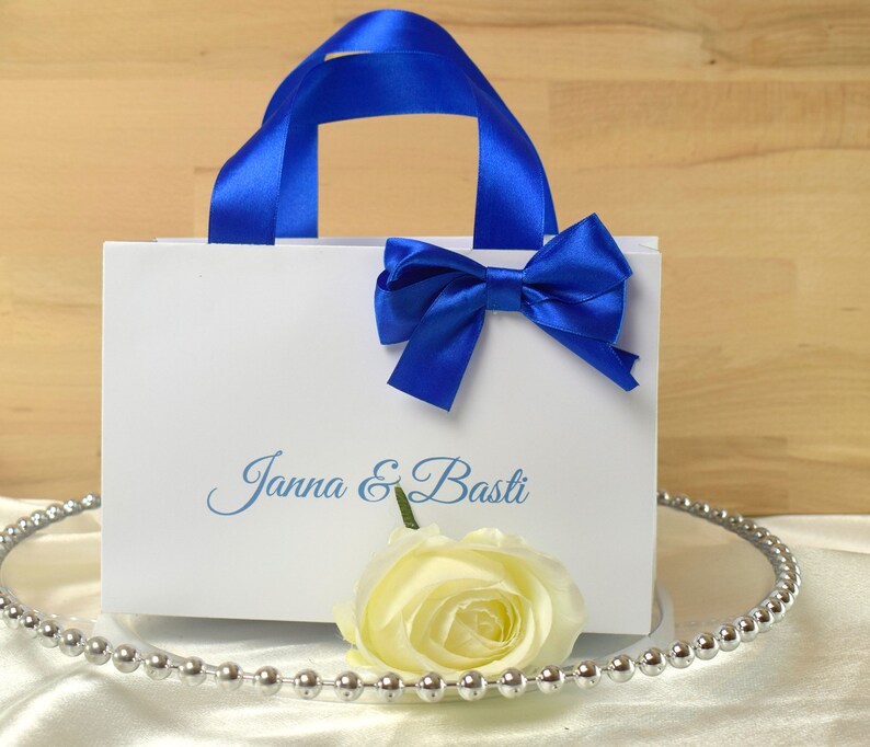 White Gift Bags With Ribbon White Bridesmaid Gift Bags Etsy