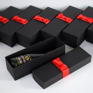 Wine boxes, Gray and Red Gift boxes, Personalized Gift Boxes, Personalized Christmas, Gift Box,Paper boxes, Black Boxes, Party favor