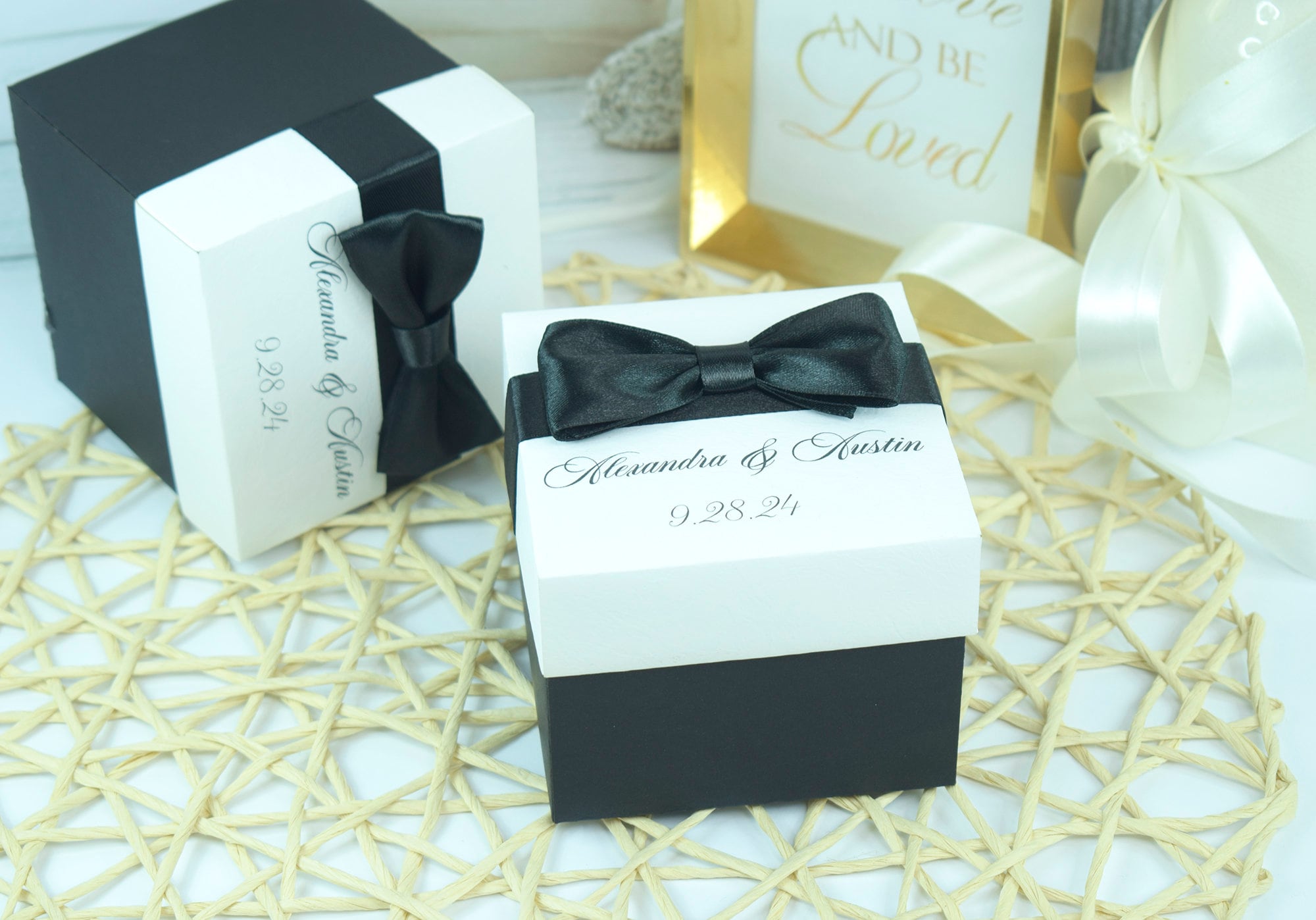 Black and white on sale candy boxes