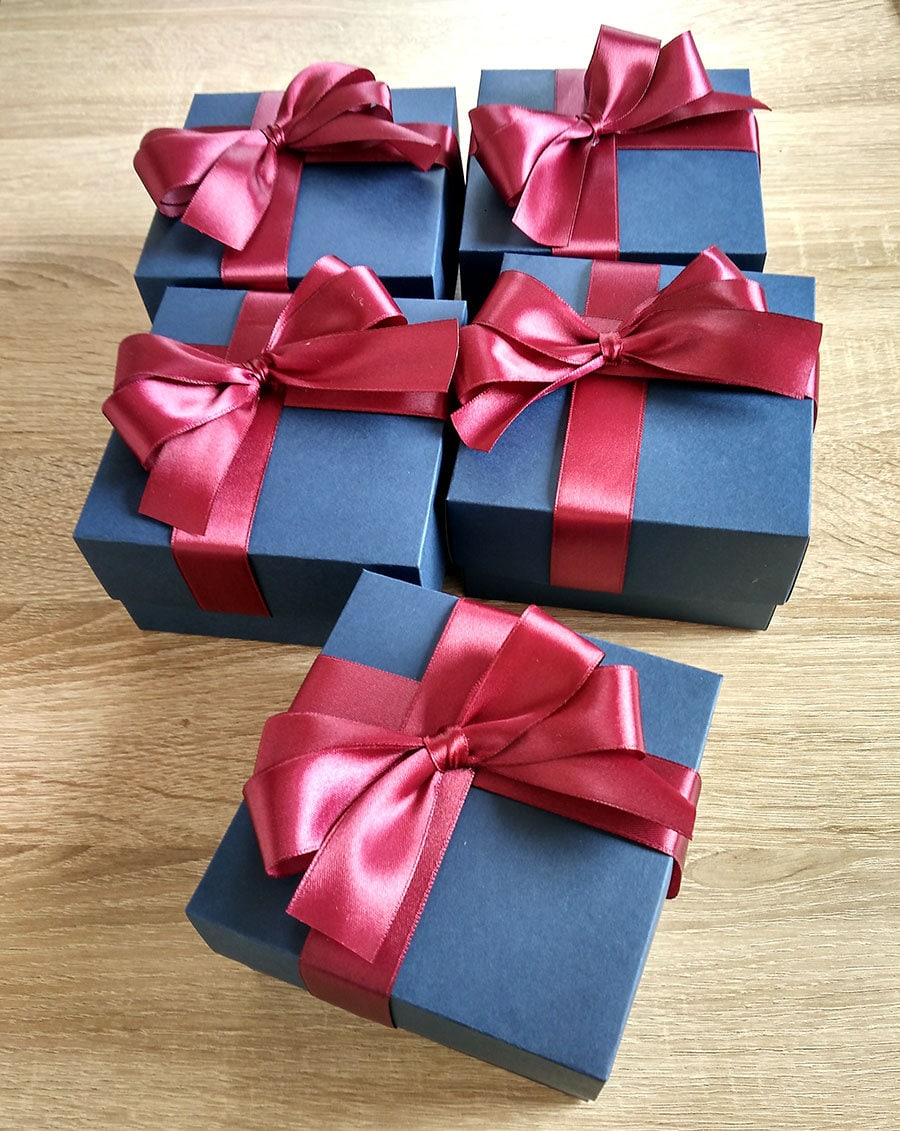 Personalized Gift Box Packaging Boxes Navy Blue Box Elegant Etsy