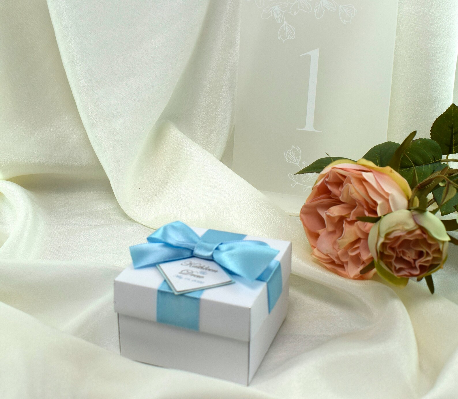 Wedding Favor Boxes White Party Favor Boxes Personalized Etsy