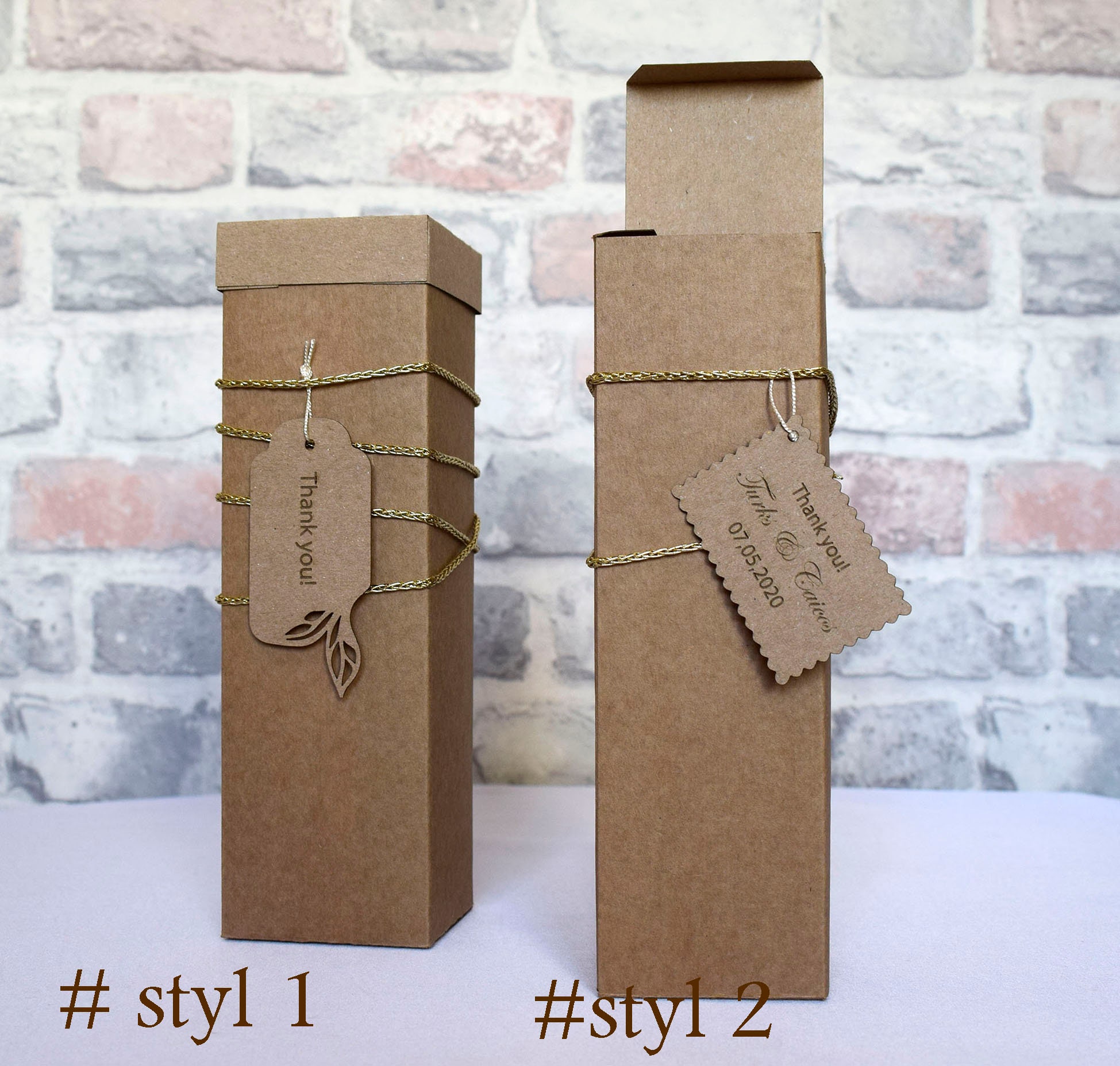Kraft box Wine box Wine Bottle Box Shipping Box Cardboard Etsy