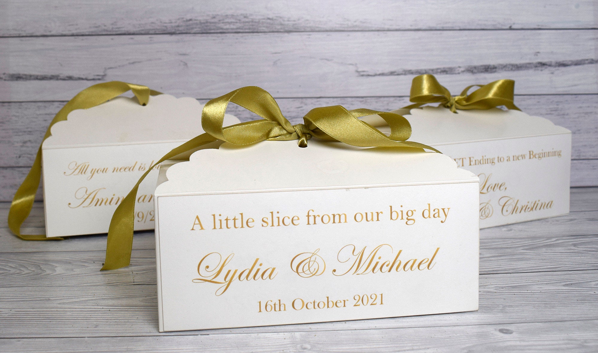 Wedding Cake Boxes for Guests Wedding Cake Box Cupcake Boxes Etsy