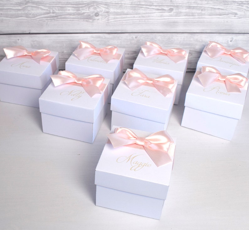 Bridesmaid boxes, maid of honor box, custom gift box, personalized gift box, birthday gift box, valentines gift box, holiday gift, gift box image 9