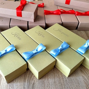 Set 5 Caja regalo con tapa, Caja packaging, Caja, cartón ecológico, cajas regalo personalizadas, diferentes colores, colores tierra, caja regalo cartón,