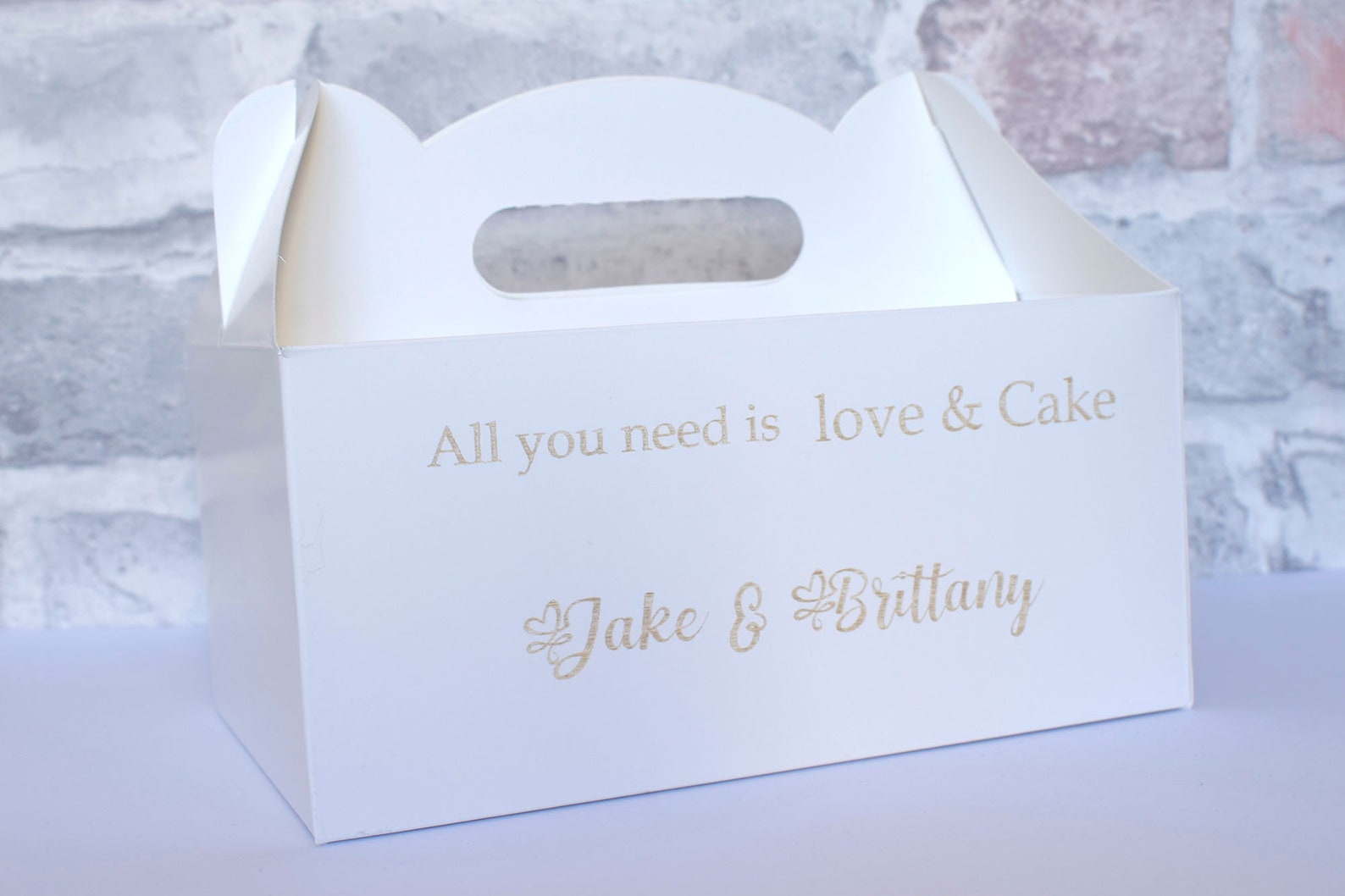Personalized Wedding Cake Boxes: White Cardboard Favor Boxes - Etsy