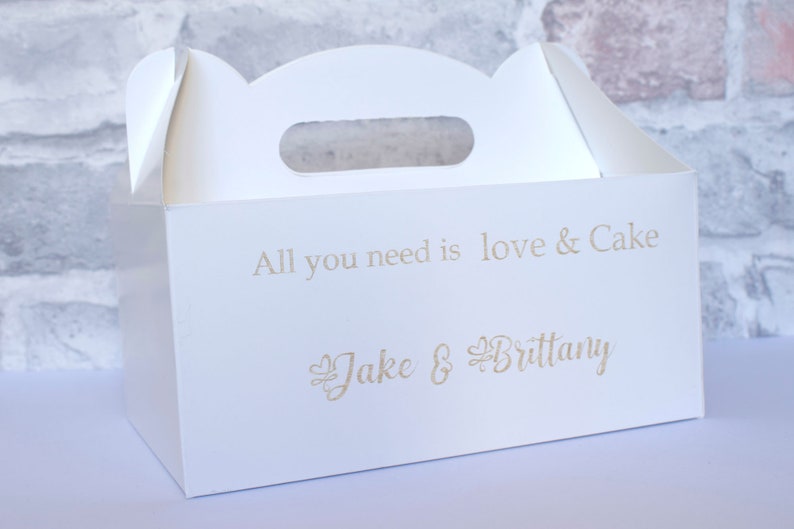 Wedding Cake Boxes for Guests White Boxes Cake Box Wedding Etsy