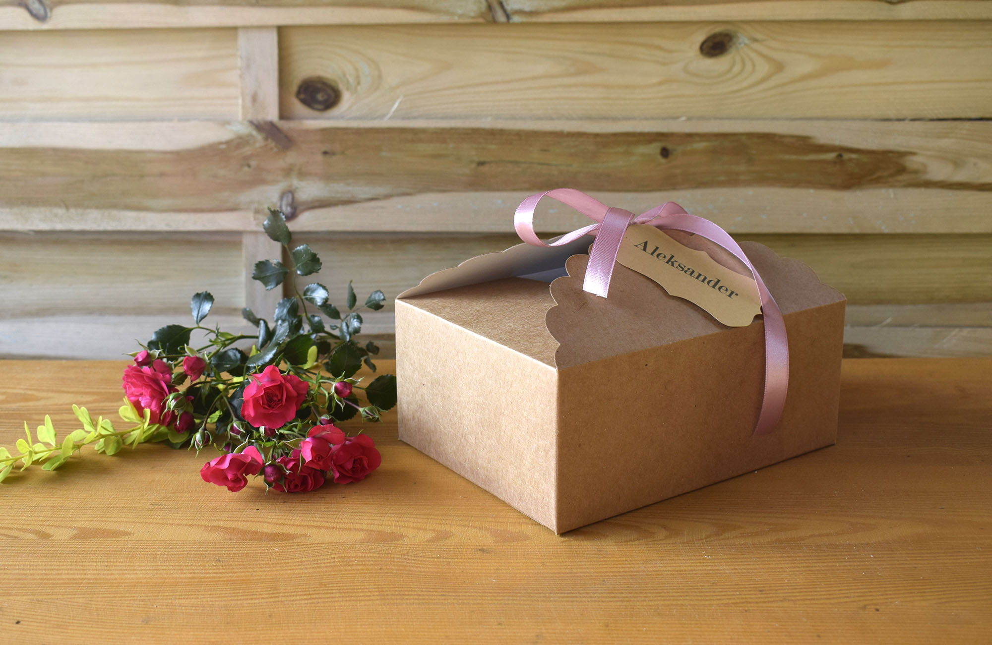 Wedding Cake Box Kraft Box Kraft Cookie Boxes Thank You Gift | Etsy UK