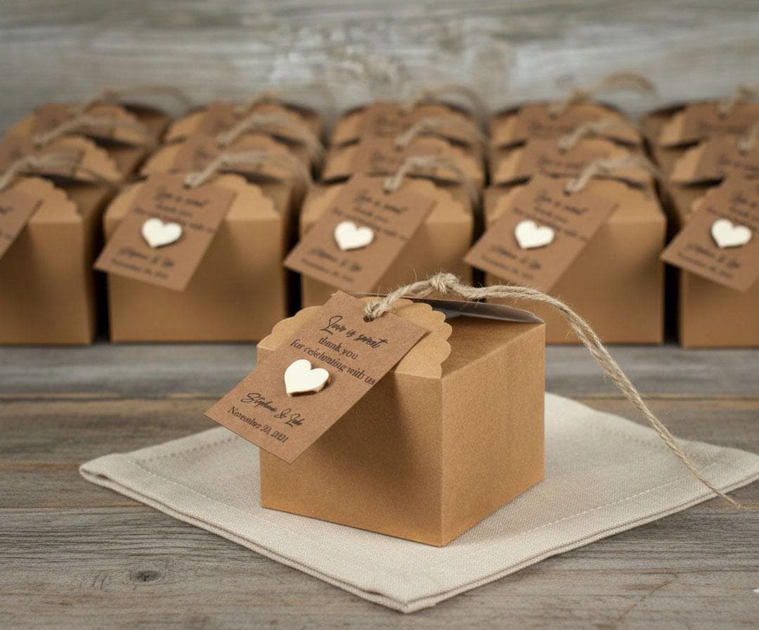 30 scatole regalo fai da te, piccole scatole regalo, caramelle