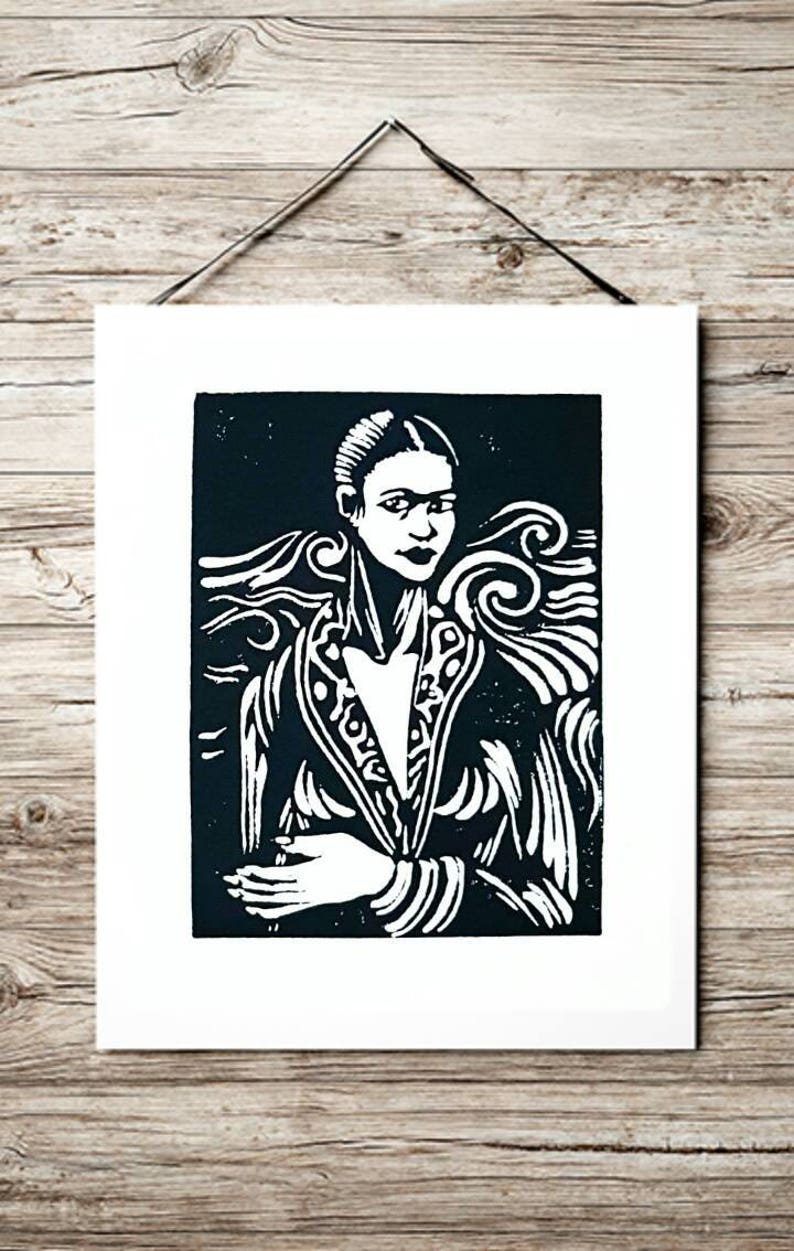 Chicana Home Decor Mexican Wall Art Frida Kahlo Print