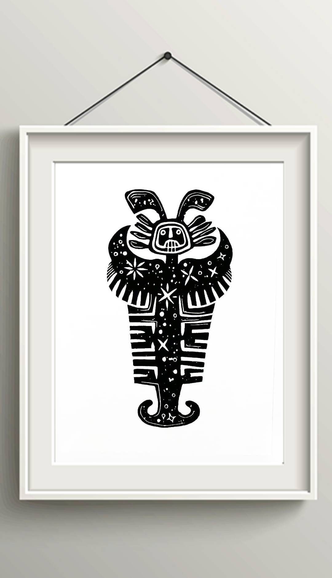 Peruvian Wall Art Inca Home Decor Wood & Linocut Prints Art