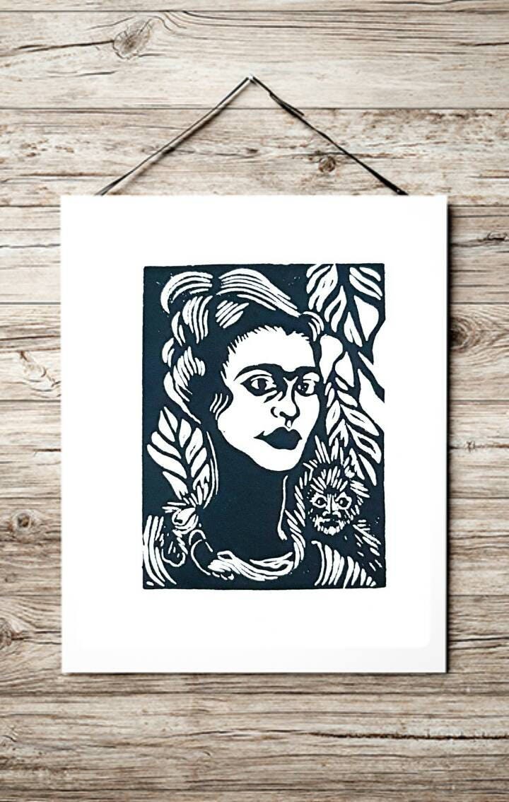 Chicana Home Decor Mexican Wall Art Frida Kahlo Print