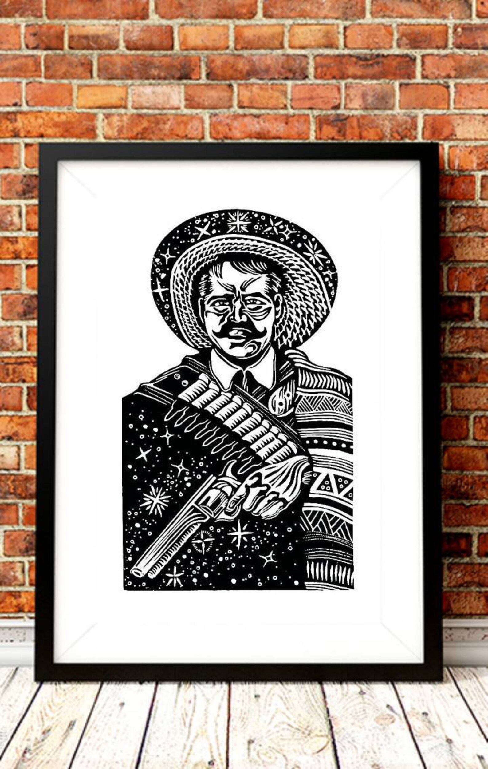 Mexican Decor Pancho Villa I Want You Wall Art Etsy