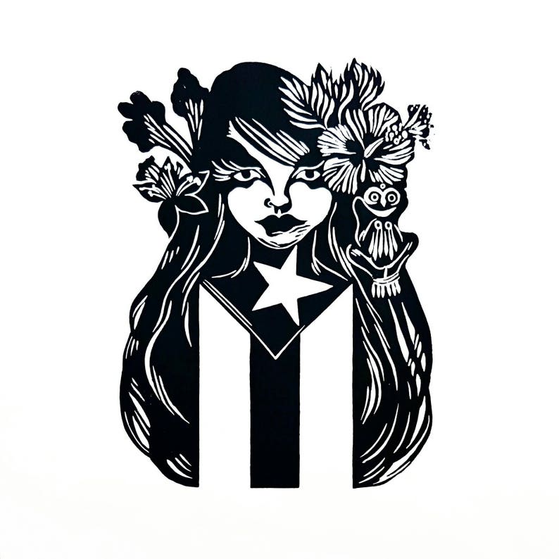 Puerto Rican Flag Wall Art Puerto Rico Home Decor Etsy