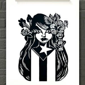 Puerto Rican Flag Wall Art Puerto Rico Home Decor | Etsy