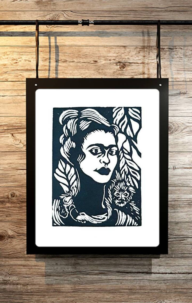 Chicana Home Decor Mexican Wall Art Frida Kahlo Print