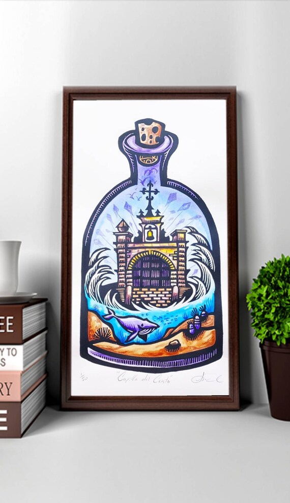 Old San Juan Painting Home Decor Puerto Rico Wall Art Etsy
