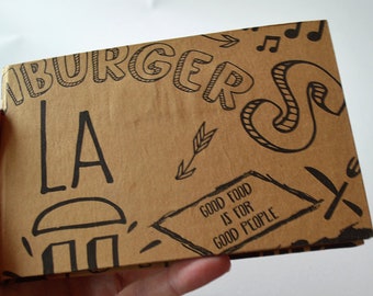 A Notebook or Sketchbook for People Who Like Burgers