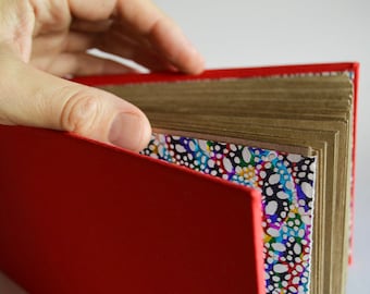Long Landscape Notebook, Packaging paper and Indian endpapers