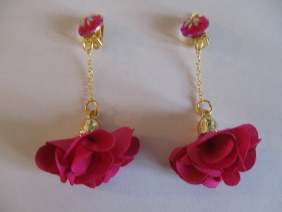 boucles d'oreilles pompon clip boucles d'oreilles pompon clip