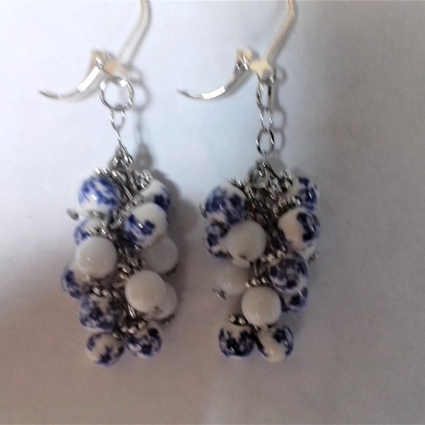 Boucles d'oreilles clips grappe