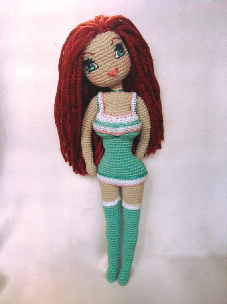 Crochet Doll Pattern. Kim Doll. PDF instant download image 4