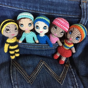 Pocket Bubs crochet doll pattern - amigurumi doll  Pdf instant download file