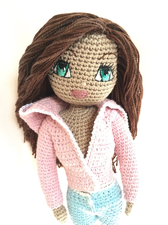 crochet doll hoodie pattern