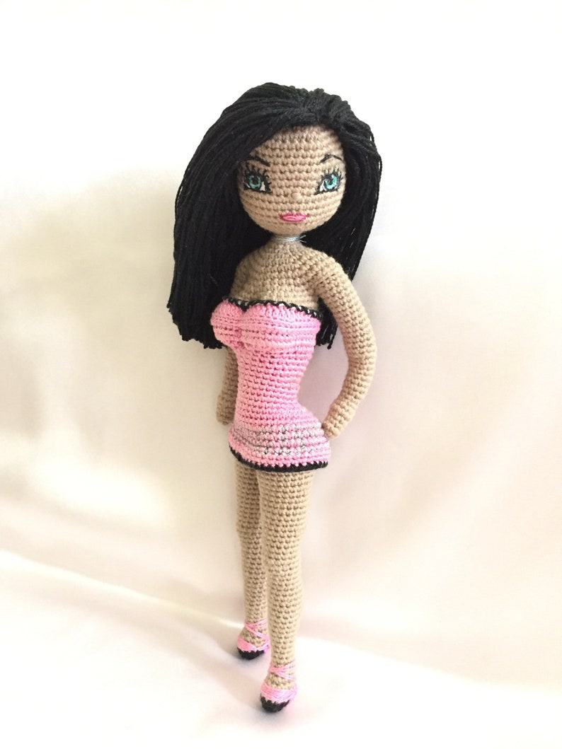 Crochet Doll Pattern. Kim Doll. PDF instant download image 2