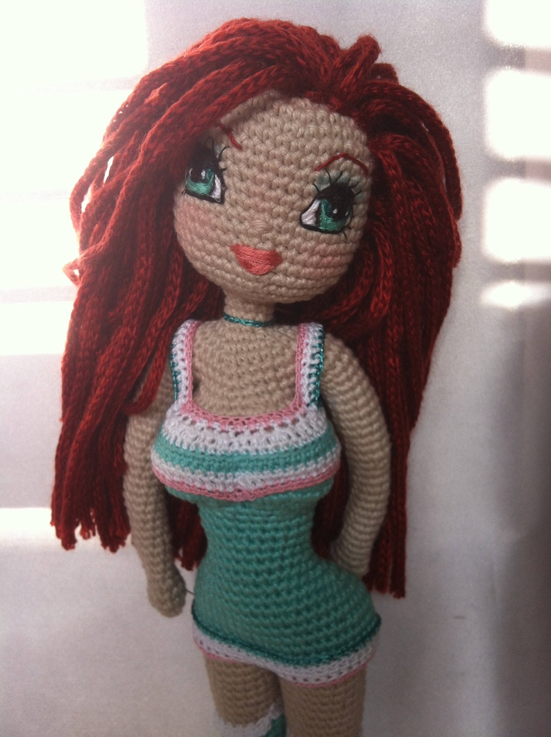 Crochet Doll Pattern. Kim Doll. PDF instant download image 3