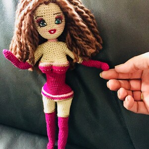 Crochet Doll Pattern. Kim Doll. PDF instant download image 5