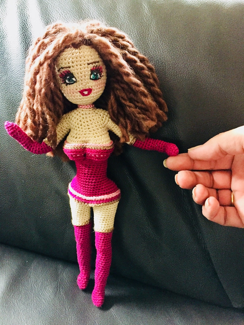 Crochet Doll Pattern. Kim Doll. PDF instant download image 5