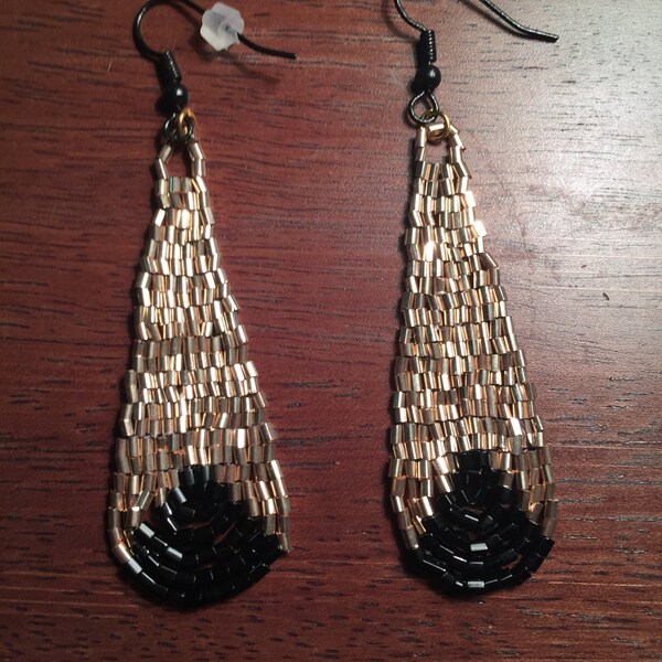 Bugle Beads Earrings Etsy