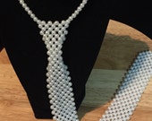 White Pearl Tie - Etsy