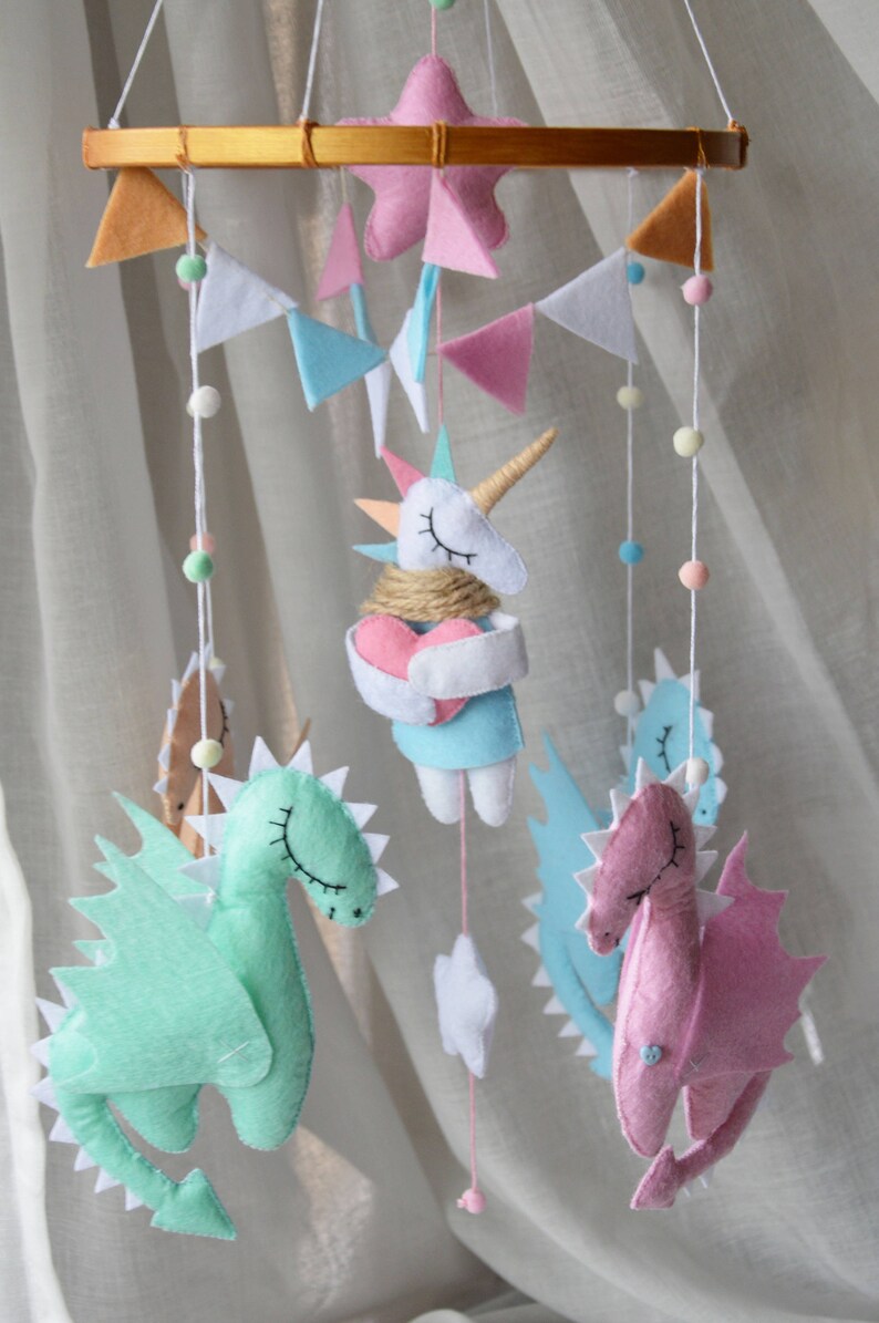 Pastel Baby Mobile Dragons Mobile Mother of Dragons Game of Thrones
