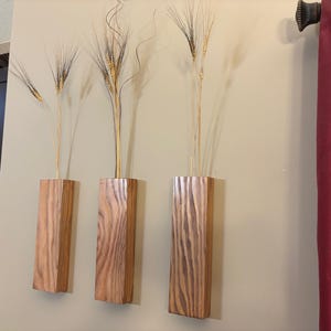 Holz Wand Tasche hängende Vase Holz Wand Display Holzwand Vase Taschenvase Wand Blumenhalter Hochzeitsgeschenk Geburtstagsgeschenk Jubiläum Geschenk
