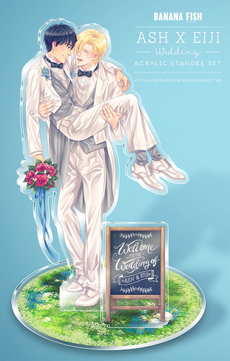 Banana Fish Ash x Eiji yaoi BL wedding acrylic standee Etsy