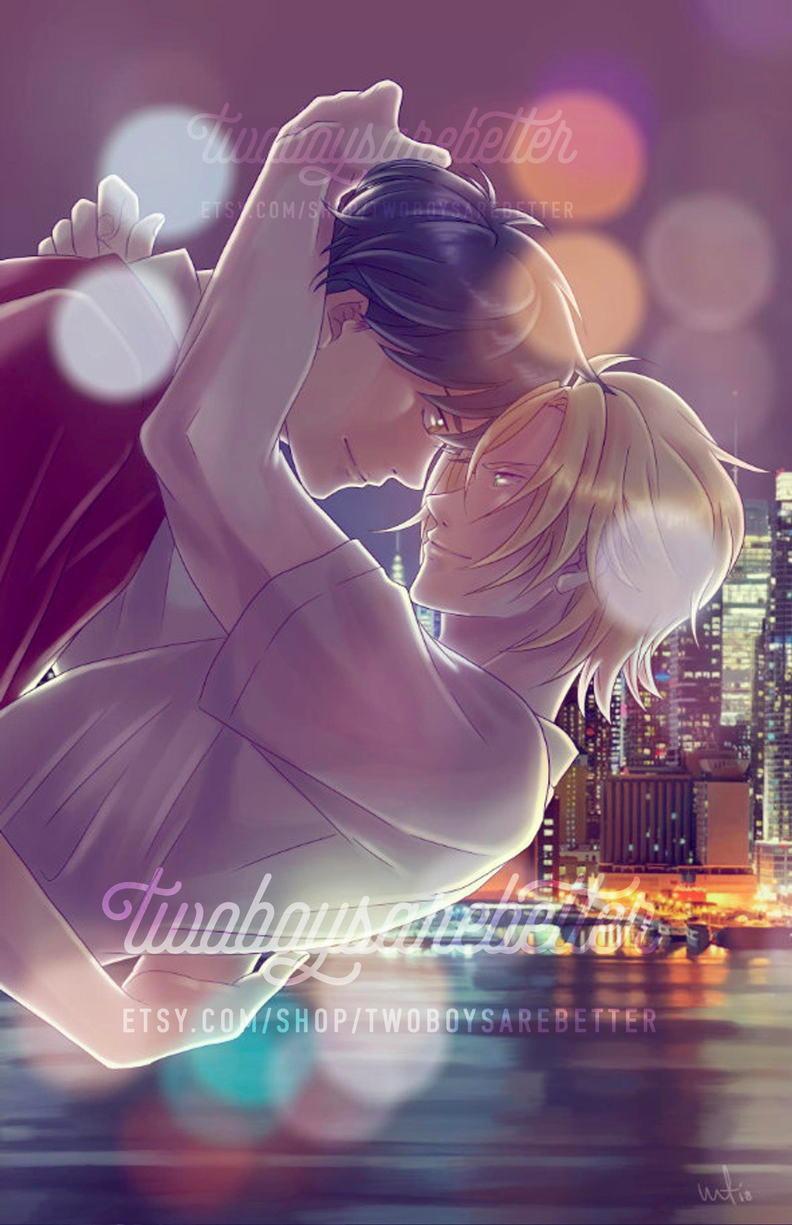 Banana Fish Ash X Eiji Large Fanart Print Etsy Banana Fish Ash X Eiji Large Fanart Print Etsy